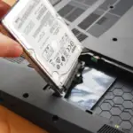 remove a hard drive from a laptop
